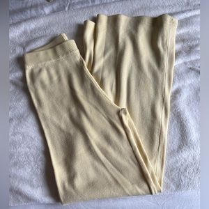 Princess Polly yellow knit pants